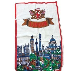 Vintage London Tea Towel Linen